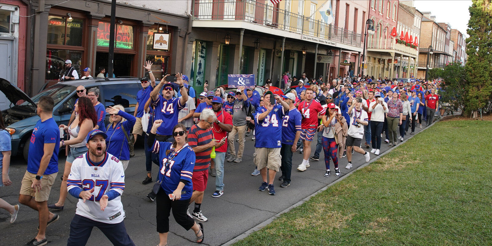 Buffalo Bills packers of NOLA Takeover Parade